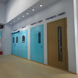 Hospital Hermetic Stainless Steel Door Double Automatic Swinging Doors for Operation Rooms thumbnail-4