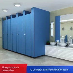 Pvc Toilet Partition Panels Are Beautiful and Practical, Suitable for the Fashionable Decoration Style of School Restrooms thumbnail-4