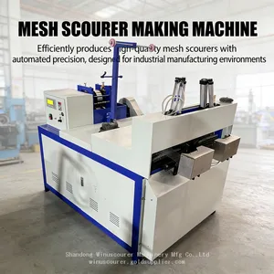 High Quality Mesh Scourer Making Machine Automatic Steel Mesh Scrubber Ball Making Machine thumbnail-4