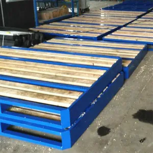 Wood Surface Steel Pallet With Anti-Slip Coating for Industrial Use thumbnail-4