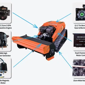 Vigorun Industrial MTSK800 Grade 4-Stroke 420cc Gasoline Engine Robotic Lawn Mower With High Torque and Hammer Feature thumbnail-6