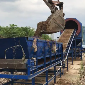 Track Crawler Mobile Boulders Solid Waste Trommel Screen Machine EPC Project thumbnail-2