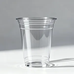 Custom Clear PET Plastic Beverage Juice Bottle 400ml With Lid Cap thumbnail-3