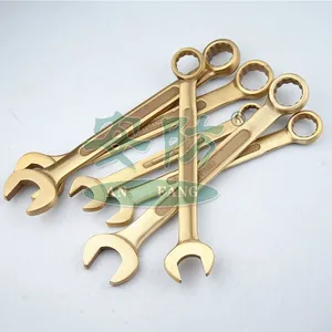 Corrosion Resistant Non-Sparking Combination Wrench, Beryllium Copper, Suitable for Offshore & Marine Use thumbnail-1