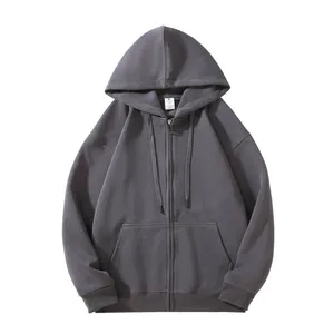 Men’s 100% Cotton Full-Zip Hoodie Jacket thumbnail-1