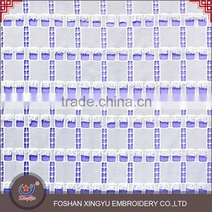 New Design Regular Square Shape Embroidery Water Soluble Fabric Chemical Lace thumbnail-2