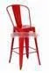 Hot Selling Steel Iron Frame Modern Design Vintage Dining Metal Chair thumbnail-3