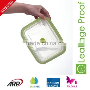 1.5L (1500ml ) Silicone Food Container , Platinum Silicone, Foldable, Non-stick, thumbnail-3