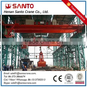 Hot Selling Double Girder Waste Grab Overhead Crane 20t thumbnail-1