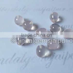 AAA Grade Loose Gemstone Rose Quartz Smooth Drops Half Drill thumbnail-1