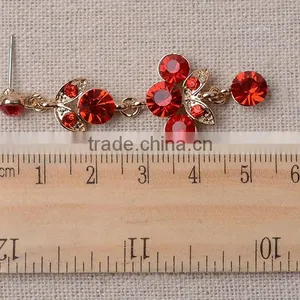 National Wind Jewelry Design Vintage Crystal Tassel Jewelry Set thumbnail-5