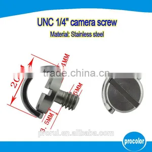 Ideas for Mini Company Stainless Steel 1/4'' D-ring Screw Slotted Hidden Camera Tripod Screw thumbnail-1