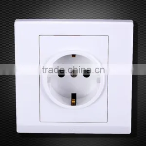 15a White European Wall Socket, Industrial Impact Socket thumbnail-1