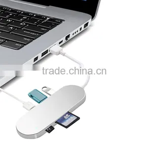 2 in 1 USB to Micro & Card Reader Ports USB 2.0 Connector Cable Hub thumbnail-5