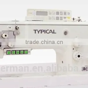 Typical TW1-899L14 One or Two Needle Compound Feed Auto-trimming Lockstitch Industrial Sewing Machine thumbnail-1