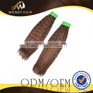 Top Quality 100% Human Hair Silky Yaki Perm Weave thumbnail-1