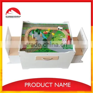 Wooden Kids Play Table and Chair Set thumbnail-1