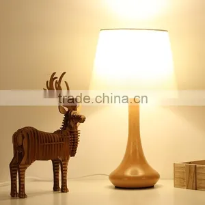 LED Wood Table Lamp JK-879-18 Wooden Base Table Lamps & Reading Lamps LED Wood Table Light thumbnail-2