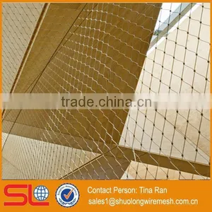 ISO Manufactory Provide Hand Woven Stainless Steel Mesh Netting/stainless Steel Mesh Rope Netting thumbnail-2