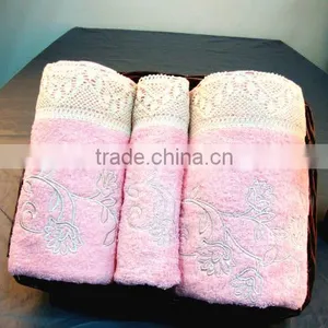 100% Cotton Guest Towel Sets Beige Color, Decoration Bath Towel Sets thumbnail-3