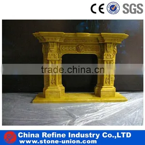 Golden Freestanding Fireplace thumbnail-1