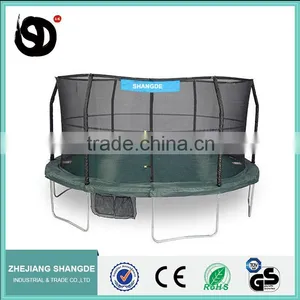 Biggest Trampoline 16 Trampoline Bungee Jumping Harness With Enclosure Design thumbnail-2