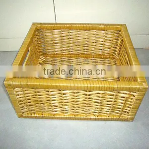 New Style Honey Willow Wicker Storage Basket thumbnail-1