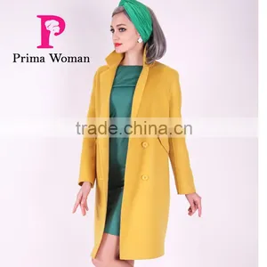 2016 New Design Spring Women Length Slim Fit Wool Coat thumbnail-1