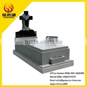 Cross Design Granite Tombstone thumbnail-1