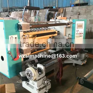Glue Paper PVC Fabric Roll Slitting Machine thumbnail-1