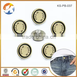 Brushed Antique Custom Metal Buttons For Garments Luxury thumbnail-5