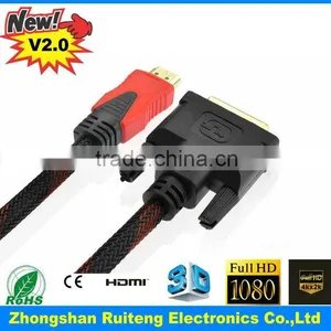 Hdmi to Dvi 18+1and 24+1 DVI Cable With 3.5mm Audio thumbnail-3