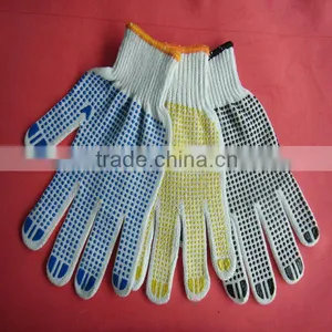 Gold Supplier of Cheap White Cotton Gloves Working Safety Glove thumbnail-1