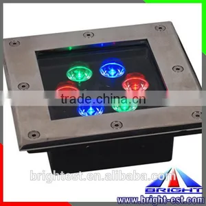 RGB Square Waterproof Fountain Light,white Round Led Underground Light for Garden and Road, thumbnail-2