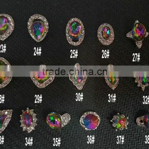 2016 New & Fashion Colorful Nail Art Alloy Rhinestone Decoration New Nail Crystal thumbnail-1