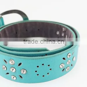 New Women Fashion pu Leather Rhinestone Belt With Shiny Silver Rhinestone Buckles in Yiwu thumbnail-6