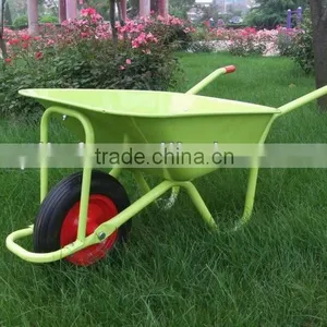 High Quality Wheelbarrow WB5009 With Single Solid Wheel and Galvanized Tray thumbnail-1