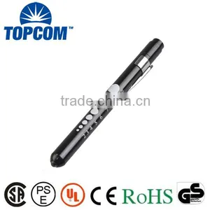 Mini Medical Aluminum Examination Pen Doctor Torch Light With Clip thumbnail-1