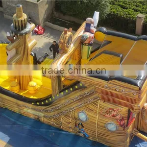 Commercial Outdoor Inflatable Pirate Ship Slide Small for Kids thumbnail-5