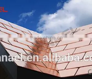 Economic Rectangle Copper Shingle/factory Sale Directly Construction Material thumbnail-1