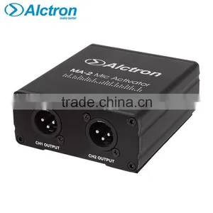 Alctron MA-2 Mini Dual Channel Microphone Activator, Pro Mic Preamplifier, 2-Channel Mic Preamplifier thumbnail-4