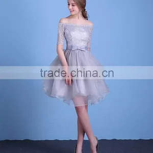 2016 New Arrival Free Shipping Bridesmaid Dresses, Prom Dresses for Women, Size S-XXXL, High Quality Lace Party Dress, Ball Gown thumbnail-1