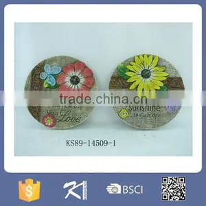Round Shape Flower Design Outdoor Slate Stepping Stones thumbnail-1