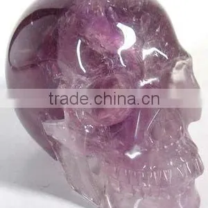 Natural Artistic Amethyst Skull thumbnail-1