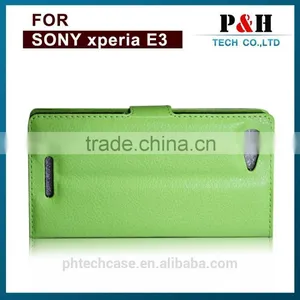 2015 Popular Case for E3 Pu Leather Wallet Filp Case for Song Xperia E3 thumbnail-1