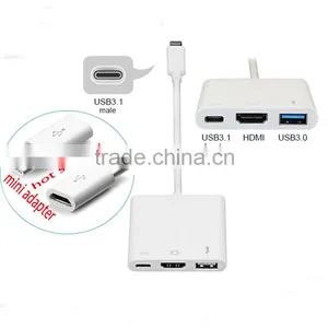 USB 3.1 Type C Multiport Adapter With Digital VGA Adapter thumbnail-1