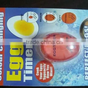 Hot Sell Fashion Temperature Controlled Colour Changing Egg Timer FDA Egg Shape Kitchen Timer Quality Choice thumbnail-4