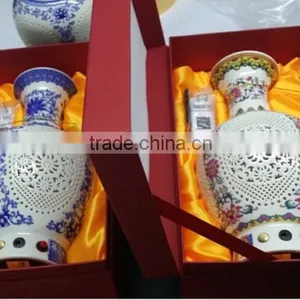 Elegant Chinese Feature Porcelain Vase Lamp Gift thumbnail-1