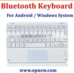 Opnew Factory Wholesale Mini Bluetooth Keyboard for Tablet With PU Leather Cover thumbnail-1