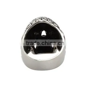 Fashion Man's Stainless Steel Ring Personality Punk Skull Titanium Steel Rings thumbnail-6